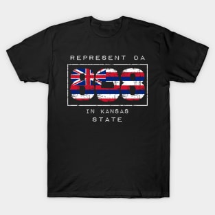 Rep Da 808 in Kansas State by Hawaii Nei All Day T-Shirt